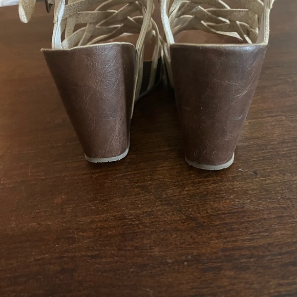 Women's Blowfish Cream Wedge Sandals - Picture 3 of 6